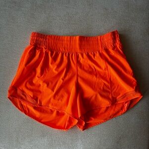 lululemon Bright Orange Hottie Hot 4” Shorts